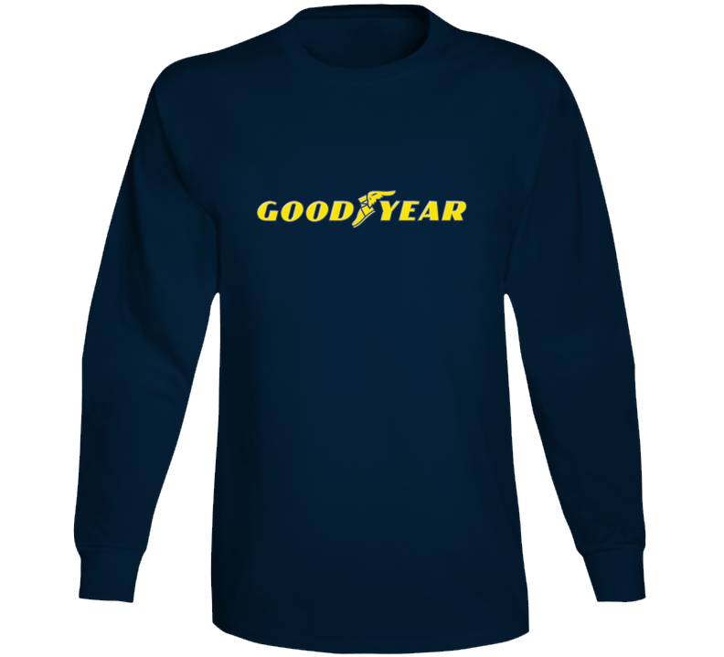 Goodyear Tires Famous Trusted Brand Icons Logo Fan Long Sleeve T Shirt