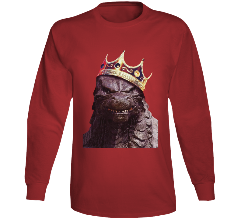 Godzilla King Of Monsters Hip Hop Rap Trending Parody Funny Long Sleeve T Shirt