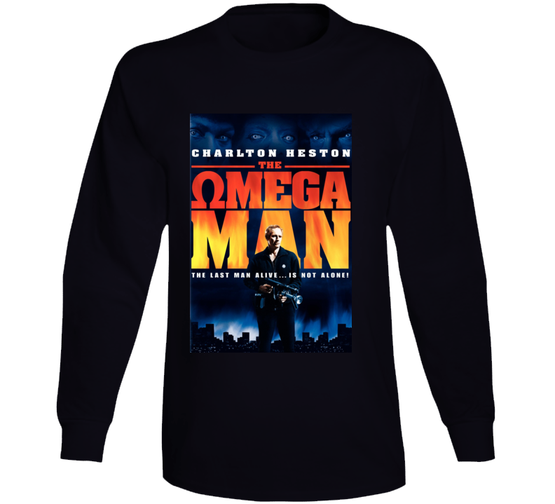 The Omega Man Charlton Heston Movie Long Sleeve T Shirt
