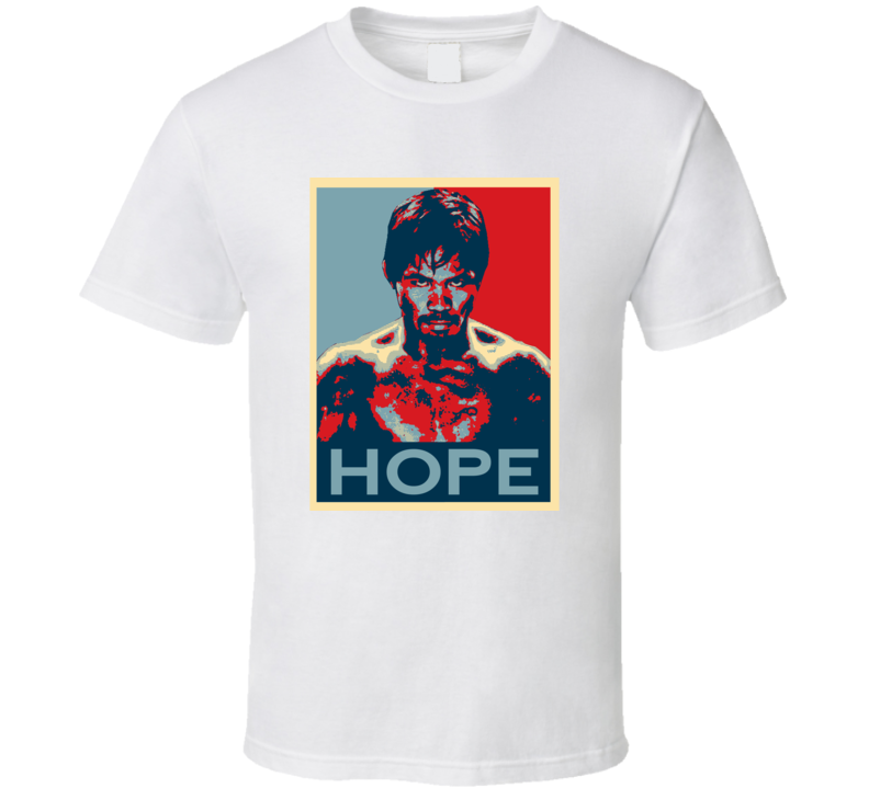 Manny Pacquaio Boxing Obama Hope Style T Shirt