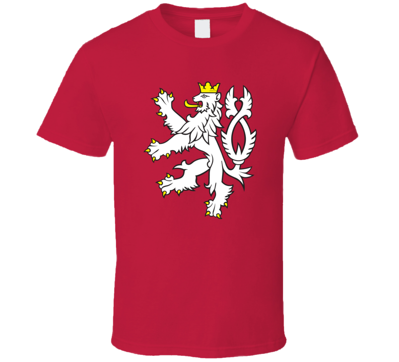 Czech Republic Rampant Lion Country Symbol T Shirt