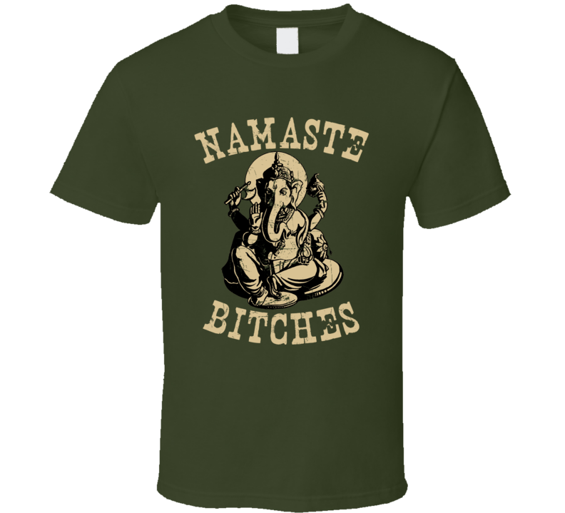 Namaste Indian Hindu God Retro Vintage T Shirt